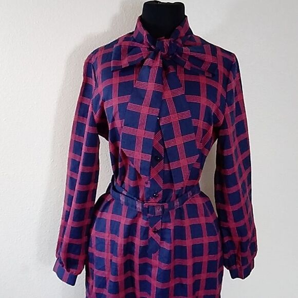 Vintage Miss Magnin Atl Magnin Made In USA Women Dress Size 12 - Picture 3 of 12